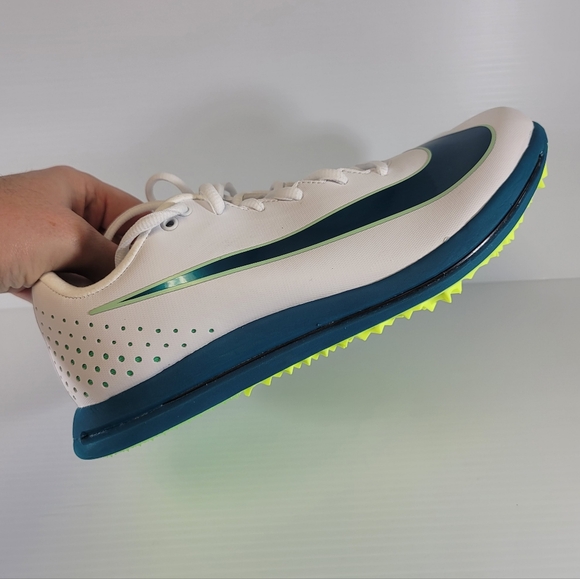 Nike Triple Jump Elite 3 White Electric Algae Spikes Men's Size 9 HV6425-100 - Picture 5 of 10